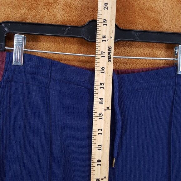 NICHOLAS DALEY Track Pants Mens Size 28 Blue Pull On Wide Leg Stripe Logo $540 - Picture 11 of 13